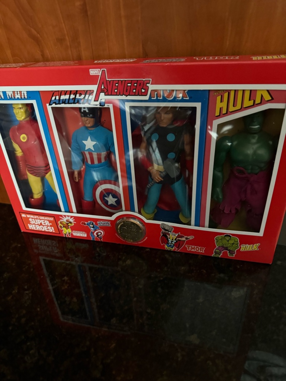 Mego Marvel Avengers 8" Action Figure 4-Pack New In Box - Disney Store Exclusive